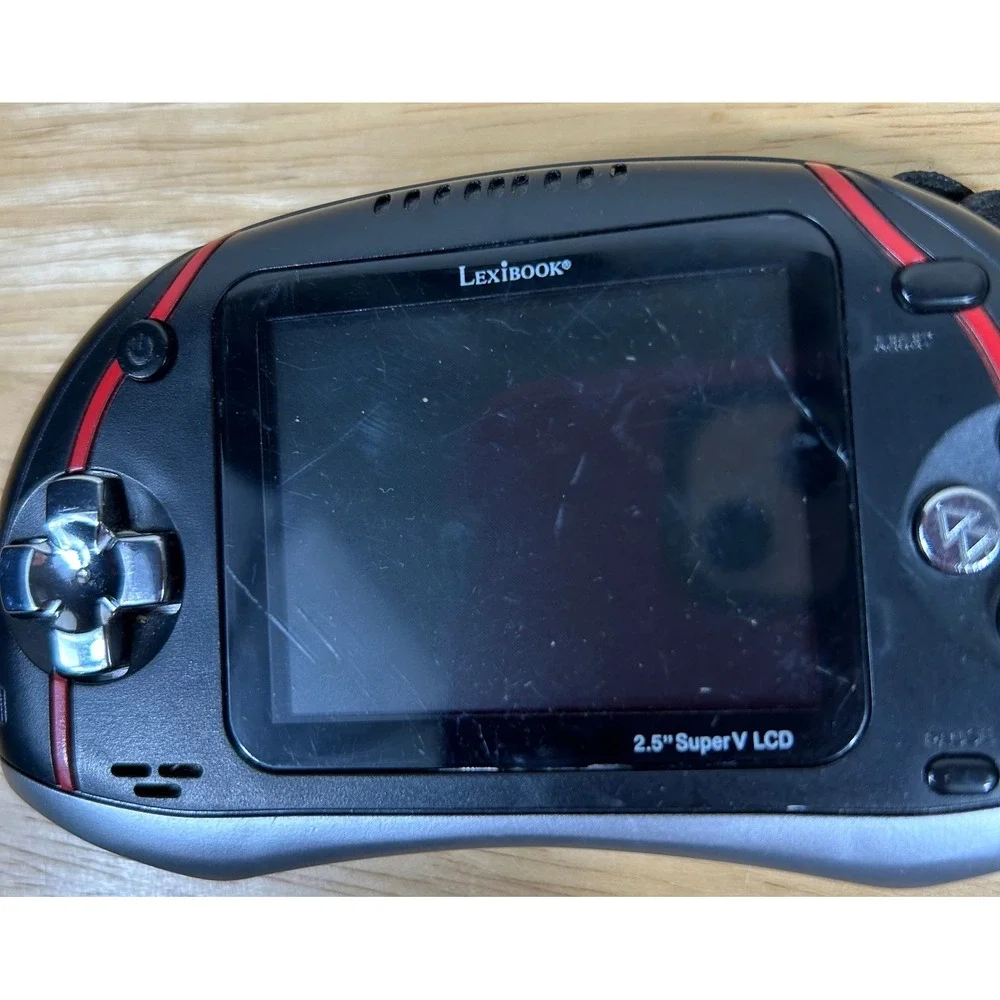 Lexibook Zeus IG900US Handheld Gaming Console Black Retro Portable 2.5 LCD WORKS